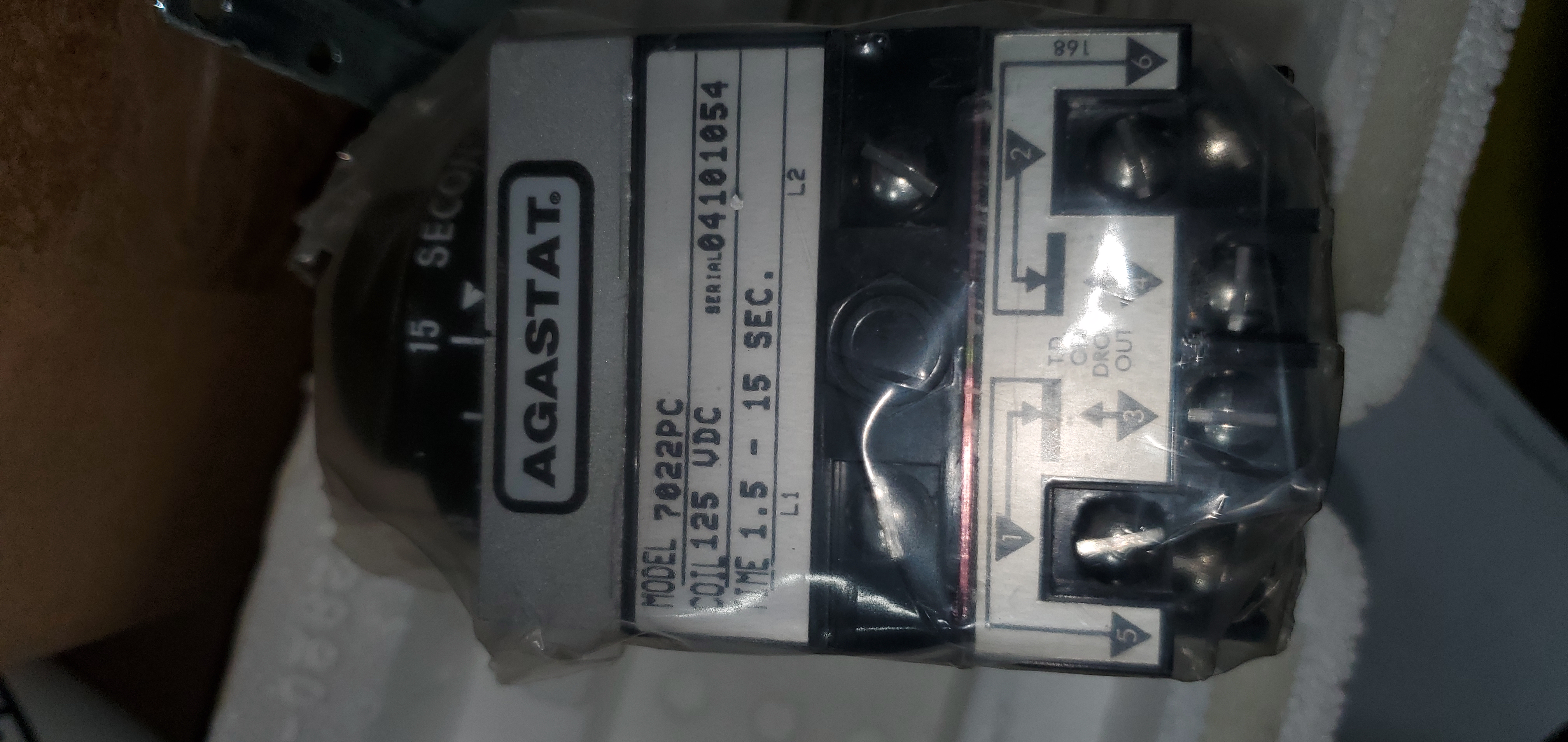 RELAY, TD 120V TMG RNG 1.5-15SEC